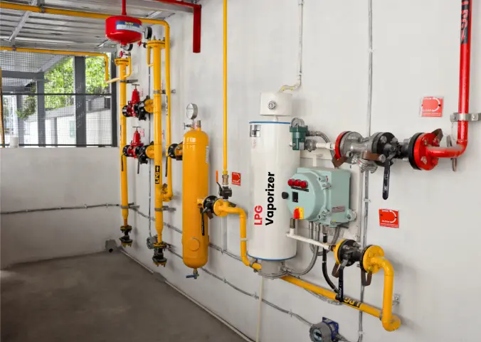 LOT commercial set installation